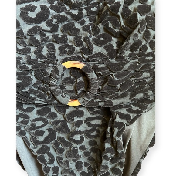 Toluca Black Velvet Leopard One Piece Swimsuit - Picture 4 of 6
